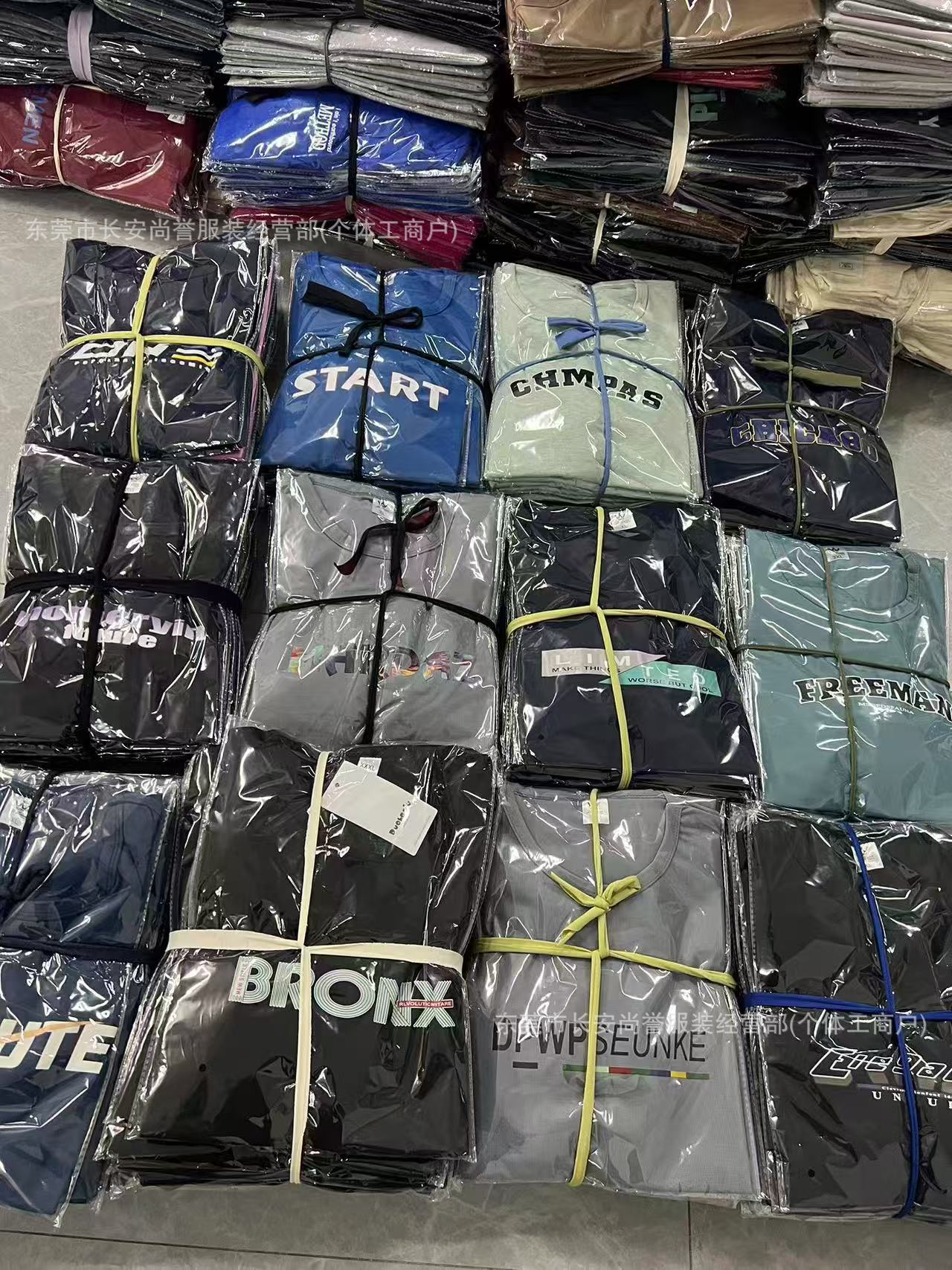 Foreign trade wholesale T-shirts, men's short-sleeved cotton summer short-sleeved T-shirts, men's T-shirts, street stalls, cheap clothes supply