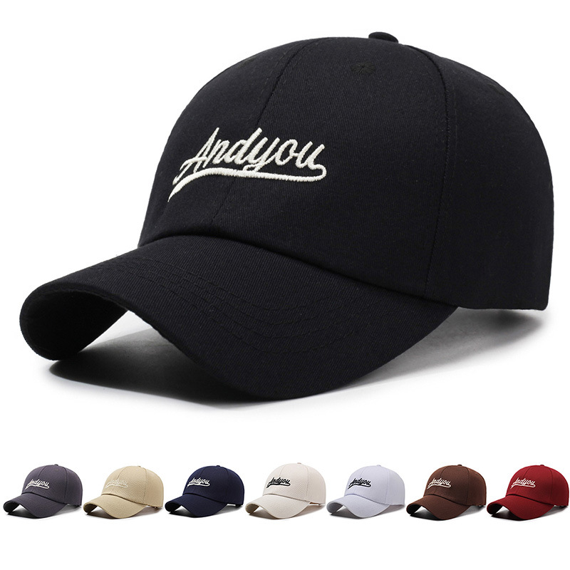 Hat Women's Face-Revealing Small Baseball Cap Outdoor Korean Autumn Versatile Sun Hat Fashion Breathable Embroidered Men's Peaked Cap